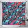 Jack Dampsy Fish Print Shower Curtains