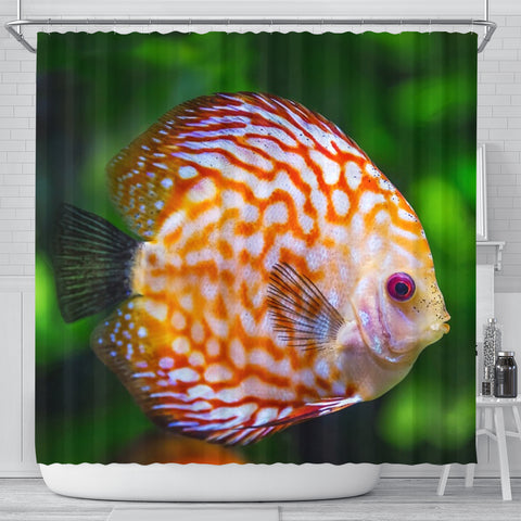 Discus Fish Print Shower Curtain