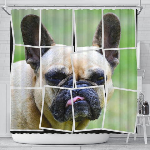 French Bulldog Spread Print Shower Curtains