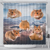 Djungarian Hamster Print Shower Curtains