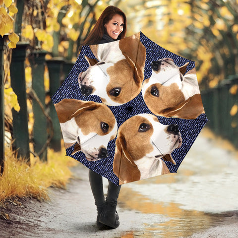 Lovely Beagle Dog Print Umbrellas