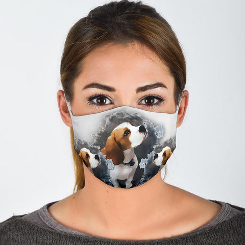 Beagle Print Face Mask