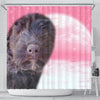 Bouvier des Flandres Puppy Print Shower Curtain