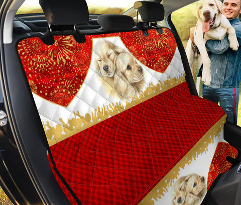 Cute Cocker Spaniel Print Pet Seat Covers