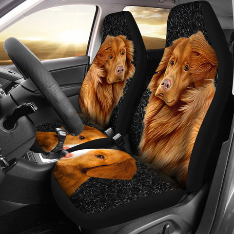 Lovely Nova Scotia Duck Tolling Retriever Dog Print Car Seat Covers