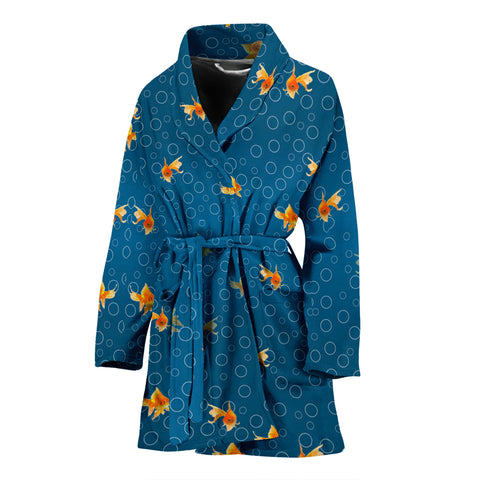 Fantail GoldFish Print Women's Bath Robe