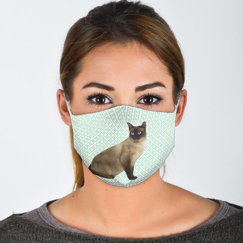 Cute Tonkinese Cat Print Face Mask