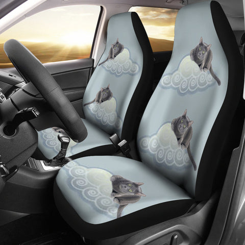 Korat Cat Print Car Seat Covers