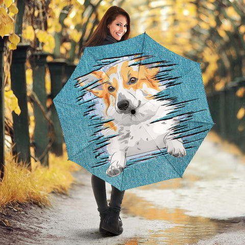 Pembroke Welsh Corgi Dog Art Print Umbrellas