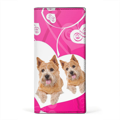 Cute Norwich Terrier Print Women's Leather Wallet