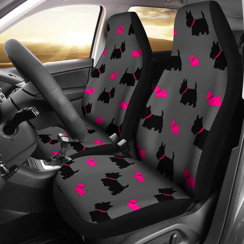 Scottish Terrier Print Car Seat Covers
