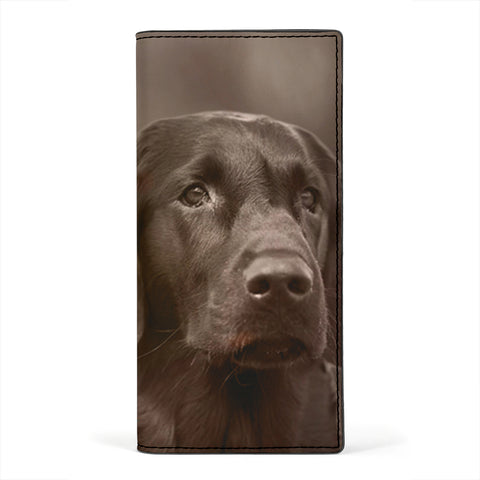 Flat-Coated Retriever Print Women's Leather Wallet