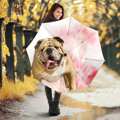 Lovely Bulldog Print Umbrellas