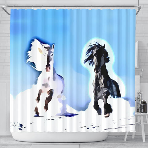 Andalusian horse Print Shower Curtain