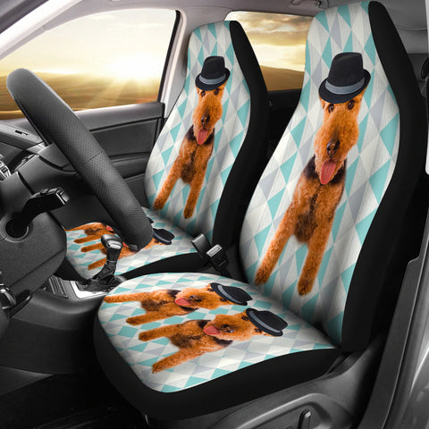 Cute Welsh Terrier Print Car Seat Covers