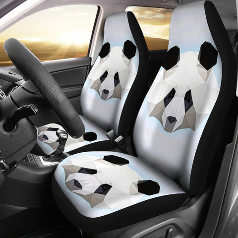 Lovely Panda Art Print Car Seat Covers