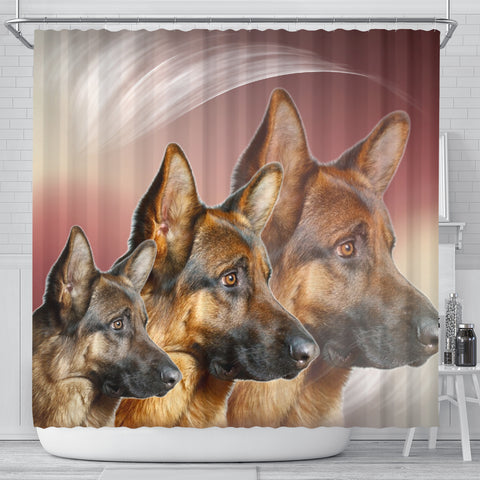 Amazing German Shepherd Print Shower Curtains