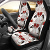 Cavalier King Charles Spaniel Floral Patterns Print Car Seat Covers