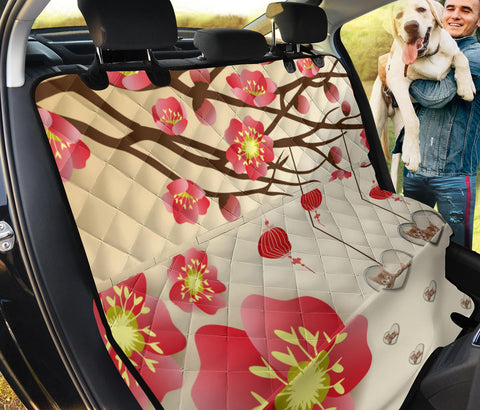 Abyssinian Cat Floral Print Pet Seat Covers
