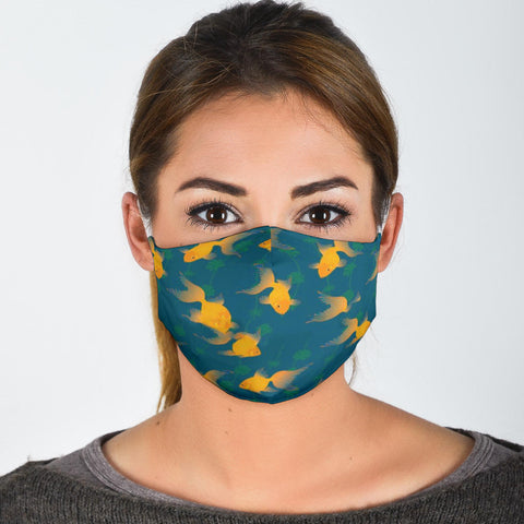 GoldFish Print Face Mask