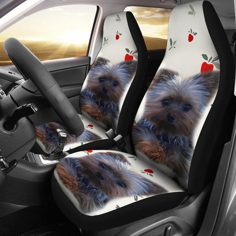 Cute Yorkshire Terrier (Yorkie) Print Car Seat Covers