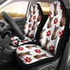 Burmese Cat With Red Paws Print Car Seat Covers