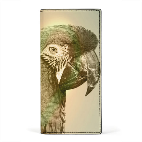 Military Macaw Print Women's Leather Wallet