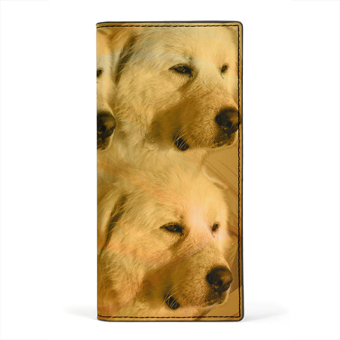 Great Pyrenees Print Women's Leather Wallet