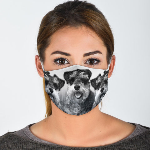 Schnauzer Print Face Mask