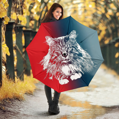 Maine Coon Cat Print Umbrellas