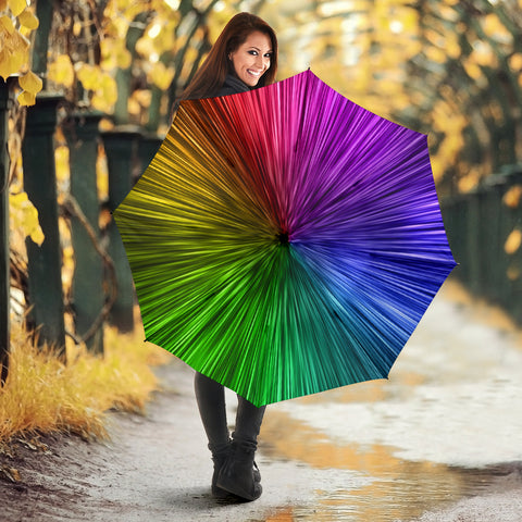 Colorful Optical Illusion Print Umbrellas