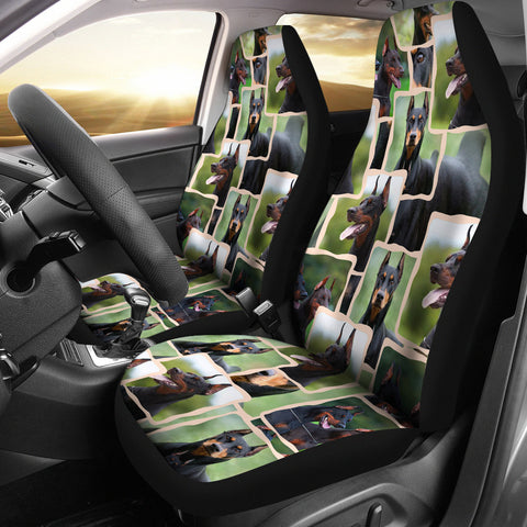 Doberman Pinscher Patterns Print Car Seat Covers