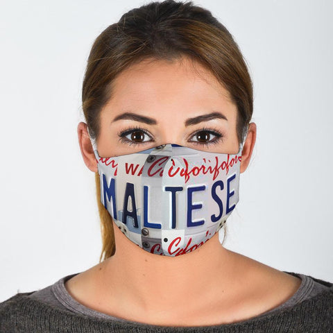 Maltese Print Face Mask