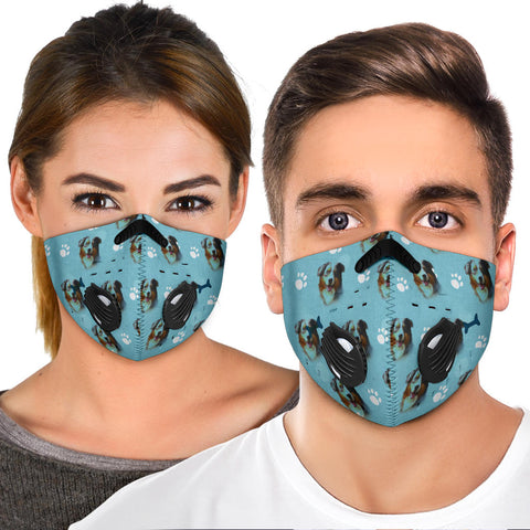 Australian Shepherd Print Premium Face Mask