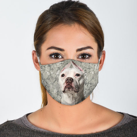 Pit Bull Terrier Print Face Mask- Limited Edition