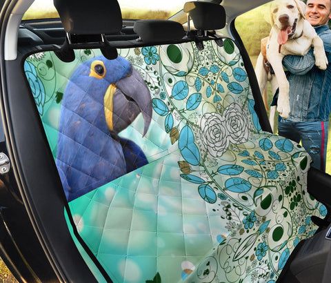 Cute Hyacinth Macaw Print Pet Seat Covers