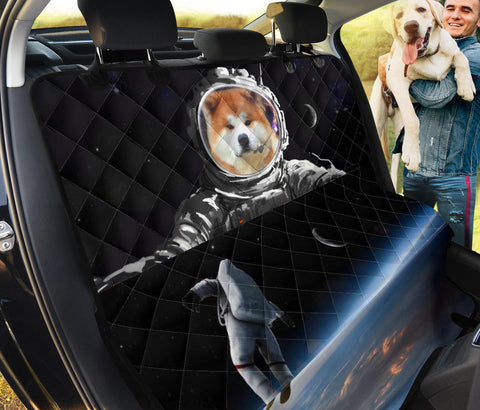 Akita Inu In Space Print Pet Seat Covers