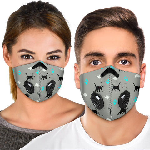 Cats With Paws Print Premium Face Mask