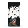 Rottweiler Dog Print Women's Leather Wallet