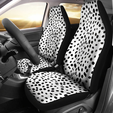 Dalmatian Dog Skin Print Car Seat Covers
