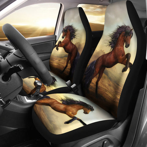 Wild Horse Art Print Car Seat Covers