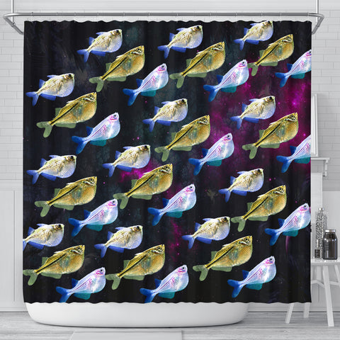 Common Hatchetfish (River Hatchetfish) Print Shower Curtains