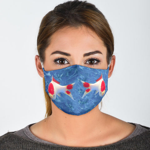 Comet Fish Print Face Mask