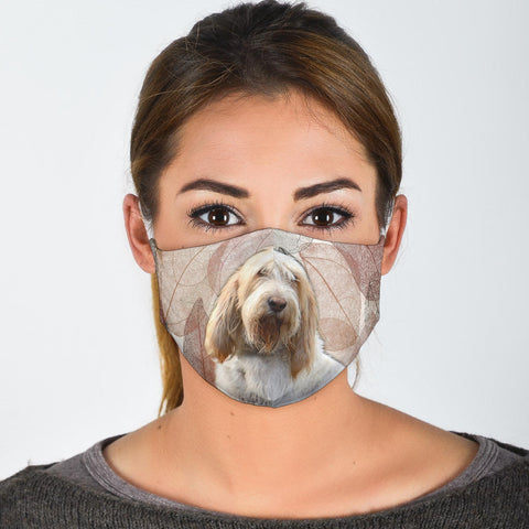 Lovely Grand Basset Griffon Vendeen Print Face Mask