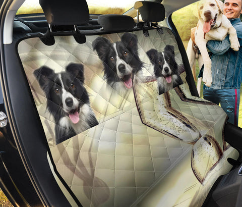 Lovely Border Collie Print Pet Seat Covers