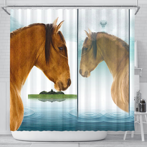 Kiger Mustang Horse Art Print Shower Curtain