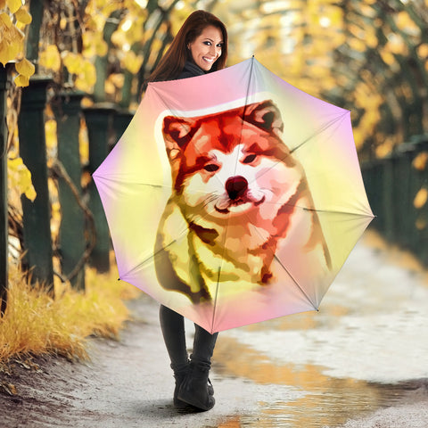 Akita Dog Print Umbrellas