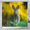 Cute Rabbit Print Shower Curtains