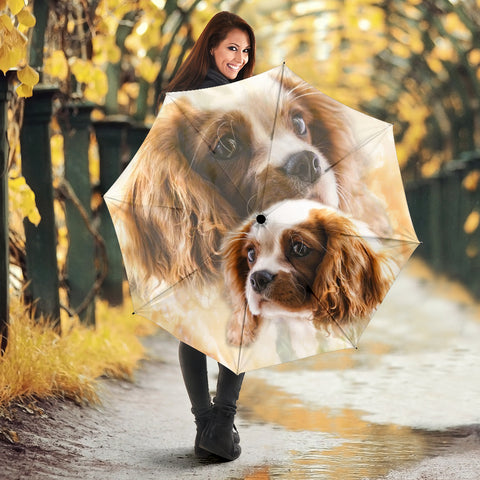 Lovely Cavalier King Charles Spaniel Print Umbrellas