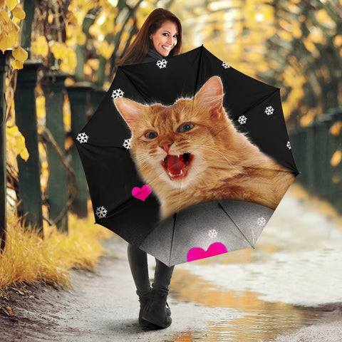 Somali Cat Print Umbrellas